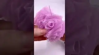 easy organza flower #easy #flower #organza #organzaflower