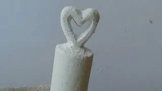 Chalk Carving /How to carve Heart in Chalk Piece  for Beginners in easyway / creative carving