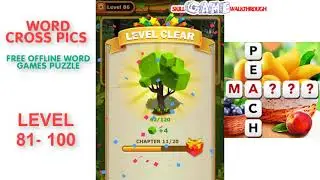 Word Cross Pics Level 81 - 100 Walkthrough | SkillGameWalkthrough