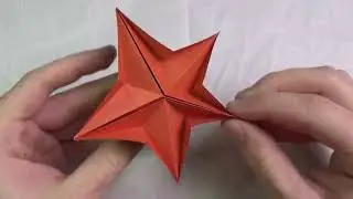 DEMO: Origami Ddakji Flicker Transforms into 5-point or 6-point Star Ornament