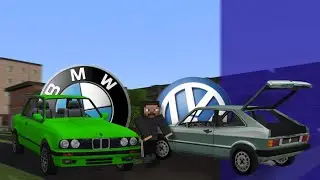 Мод на BMW e30 coupe и Volkswagen sirocco mk1  из сити карс для майнкрафт пе! Версия 1.21.2