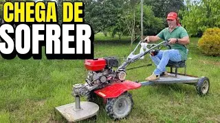 Fiz uma Carretinha Caseira pra Trabalhar Sentado na Roça