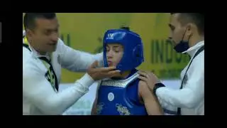 World Wushu Championships 42 KG ( Omar Mohamed Fathi - EGY - VS - ARM - Ruben Melkoyan ) Round of 16
