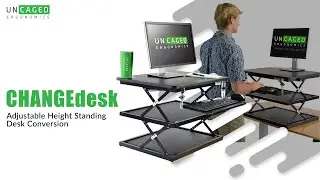 CHANGEdesk Tall Affordable Adjustable Height Standing Desk Conversion for Desktop Computers