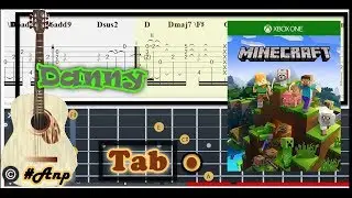 Guitar Tab - Danny (Minecraft) OST Fingerstyle Tutorial Sheet Lesson #Anp