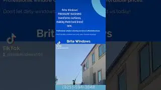 How to Clean Windows #cleaninghacks #britewindows101#windowwashing #eastbay #oddlysatisfying