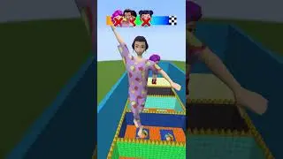 KPop Demon Hunters Vs Squid Game Lava Jump P.69 #shorts #minecraft #sodapop