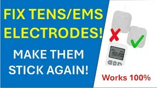 How to Fix TENS/EMS Self-Adhesive Electrodes That Do Not Stick | Easy DIY Solution