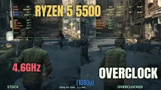 Ryzen 5500 Overclock Versus Stock Speed