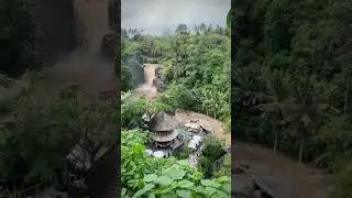 Водопад, до и после наводнения! #водопад  #водопадбали #baliwaterfall  #waterfalls  #tegenungan