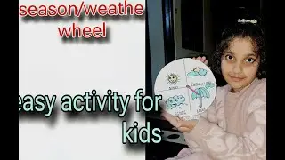 Season wheel|weather activity #diy#craft#season project for school#learn with fun