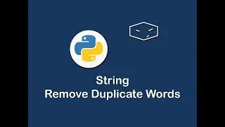 string remove duplicate words in python 😀