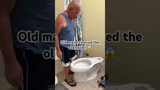 Старик убрал старый унитаз! #шорты #шорты