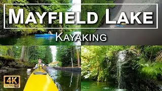 Mayfield Lake Kayaking between Mt Rainer and Mt St Helens in Washington State, in 4K UHD