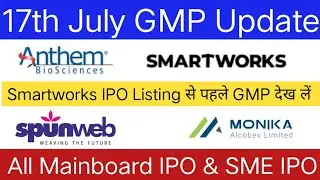 Anthem Biosciences IPO | Spunweb Nonwoven IPO | Monika Alcobev IPO | Smartworks IPO