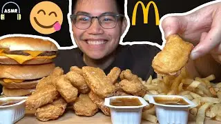 ASMR MUKBANG 🍔🍟BURGERS & FRENCH FRIES & CHICKEN NUGGETS EATING SOUNDS (NO TALKING) | Nexoloft ASMR