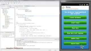 KonyOne Platform WebSQL API Intro