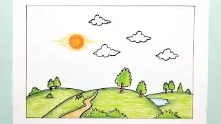Drawing Sunny Day Beautiful and Easy