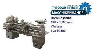 ID 33239 Drehmaschine 420 x 1340 mm Weisser Typ PF200