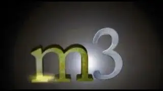 M3 old 3d logo design using after effects zaxwerks plugin