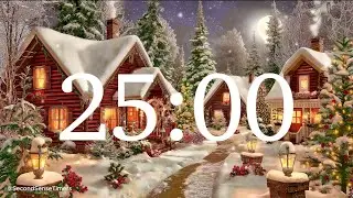 25-Minute Winter Village Timer ❄️ Cozy Snowy Ambience & Gentle Music