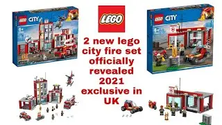 2 new lego city fire set officially revealed 2021 exclusive in UK