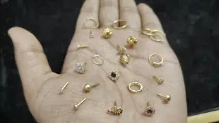 Gold nose pin designs with price 2025 | Gold nose rings designs with price