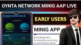 Oynta Network Mining App Live | New Crypto Mining App 2025 | Full Guide 