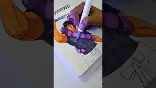 Drawing toji from Jujutsu Kaisen with Ohuhu Alcohol marker || DrawWithObito || #anime #toji
