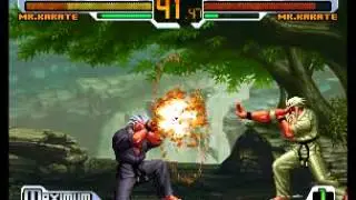 svc chaos snk vs capcom modo arcade con serious MR. karate