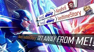 Running down TOP TIER PLAYERS with my Captain America in Marvel Rivals!