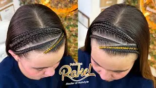 Peinado Fácil Con Tejido de Cabello/ Peinado Para Cabellos Largos/ Peinados Rakel