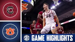 South Carolina Gamecocks at Auburn Tigers | Game Highlights | 2025 SEC Men's Basketball
