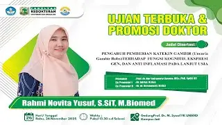 Ujian Terbuka Promosi Doktor Prodi Ilmu Biomedis Program Doktor 