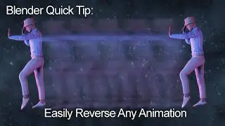 Blender Quick Tip: How To Reverse Any Animation In Blender