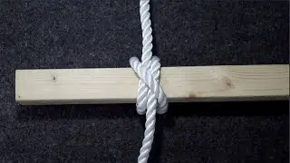 Clove hitch, and a round turn and two halfhitches with friction