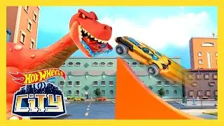 🏎️ MONSTER TRUCK-RENNEN + IM MAUL DES DINOS 🦕 | Doppelfolge | Hot Wheels City | @HotWheelsDeutschland