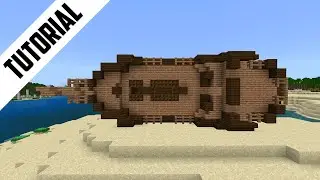 Minecraft: How to Build a Sideways Shipwreck (Step By Step)