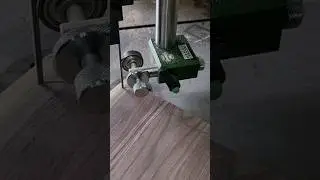 Testing New Record Power Coronet Cobra bandsaw scroll guide #shorts #recordpower #pipejawood