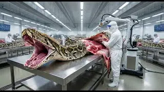 Millions of Giant Pythons Farmed for Meat & Luxury Skin &ndash; Full Process