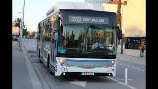 3411 STCP - MAN 18.310 HOCL (A69) caetanobus CityGold CBN070g - Linha / Line 203