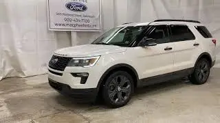White 2018 Ford Explorer SPORT Review   - MacPhee Ford