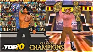Top 10 WWE Clash Of Champions 2020 + Smackdown Moments!! | WR3D WWE 2K20 MOD