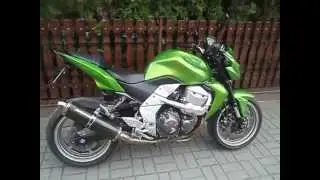 kawasaki z750 2008 ABS AUSPUFF Bodis lime green CMG SONY sound