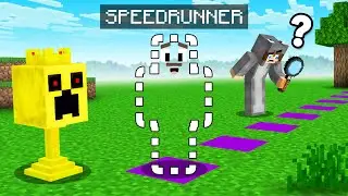 Hunters vs INVISIBLE Speedrunner in Minecraft