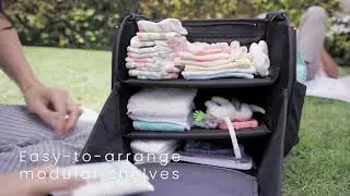 Lulyboo&reg; Diaper Cubby & Changing Station &mdash; Portable Baby Bag Stroller Caddy in One