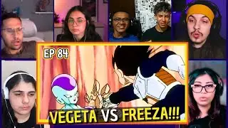 PESSOAS REAGINDO A VEGETA LUTA CONTRA FREEZA!!! Multi-Reações - Dragon Ball Z EP 84