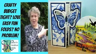 Quick  and Easy Fun Fold Cards With Inexpensive Dies and Papers