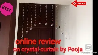 Online review On crystal curtain 😍😛😜😝