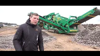 Akmenu trupintuvas/sijotuvas McClockey 40T iTV laida. Žiauninis trupintuvas.